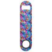 hippie groovy vrede en liefde speed flessenopener (Voorkant)