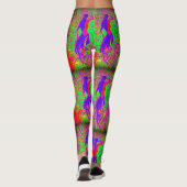 hippie groovy zeemeermin schoonheid leggings (Achterkant)