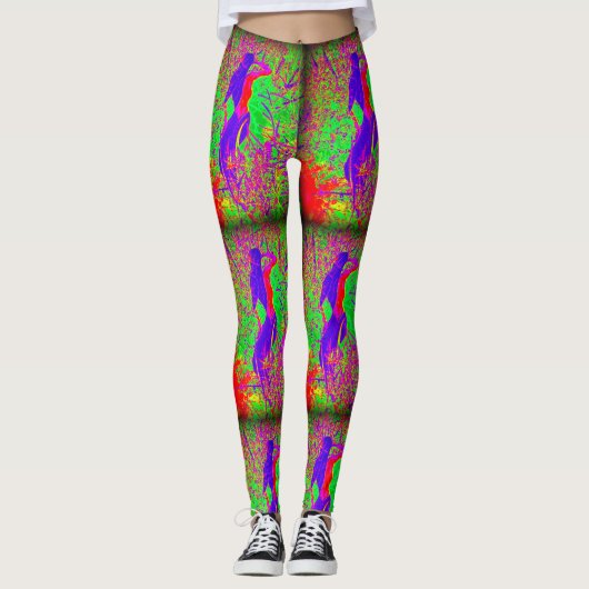 hippie groovy zeemeermin schoonheid leggings (Voorkant)