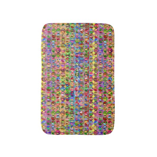 hippie groovyThunder_Cove vredessymbolen Badmat (Voorkant Verticaal)