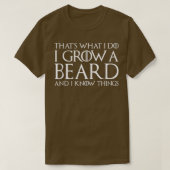 Hippie Grow Beard Know Dingen Man T-shirt (Design voorkant)
