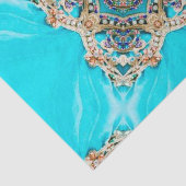 Hippie Gypsy Etnische turquoise aqua blauw bohemia Tissuepapier (Detail)