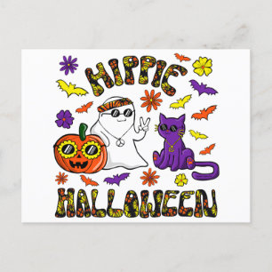 Hippie Halloween Briefkaart
