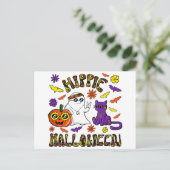 Hippie Halloween Briefkaart (Staand voorkant)