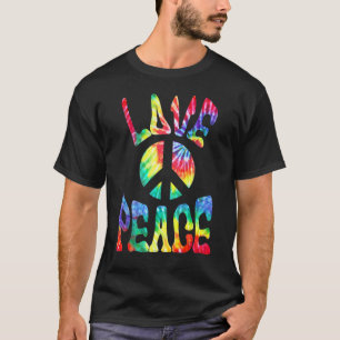 Hippie Halloween Costume Peace Sign Love 60s 70s T T-shirt