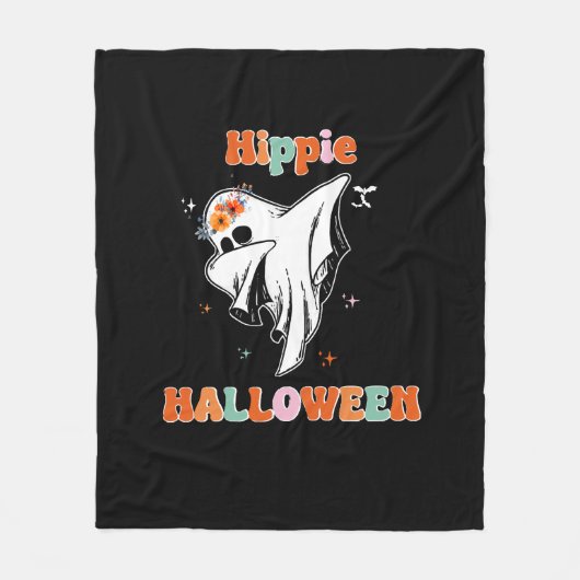 Hippie halloween fleece deken (Voorkant)