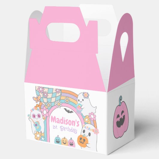 Hippie Halloween Gable Box Bedankdoosjes (Geopend)