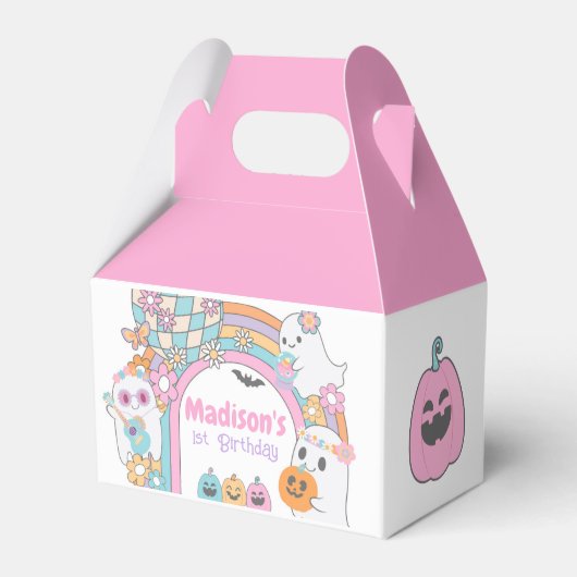 Hippie Halloween Gable Box Bedankdoosjes (Voorkant Zijde)