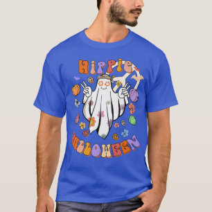 Hippie Halloween Ghost 60s 70s Costume Groovy Spoo T-shirt