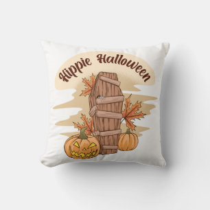Hippie Halloween Ghost Funny Halloween Groovy Kussen