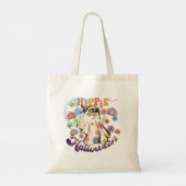 Hippie Halloween Ghost Retro Halloween Tote Bag (Achterkant)