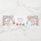 Hippie Halloween Ghost Waterfles Etiket (Enkel label)