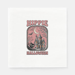 Hippie Halloween Kat Geestenhuis Vintage Design_ Servet