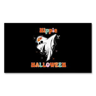 Hippie halloween magnetisch visitekaartje