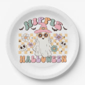 Hippie Halloween Papieren Bordje (Voorkant)