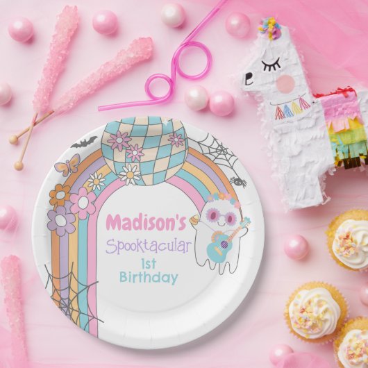 Hippie Halloween  Papieren Bordje (Feest)