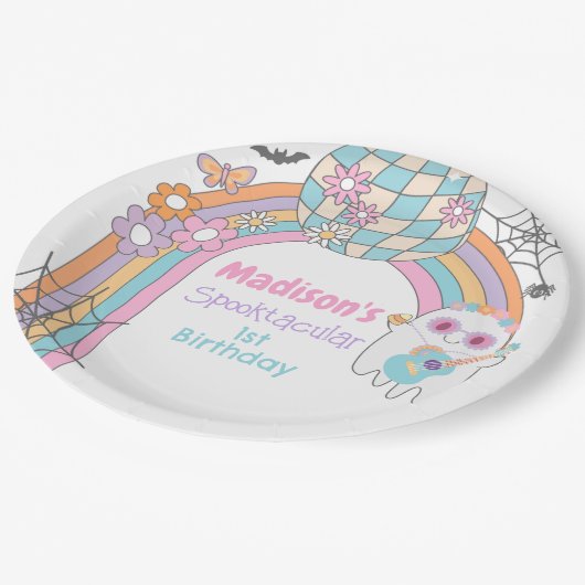 Hippie Halloween  Papieren Bordje (Gekanteld)