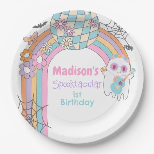 Hippie Halloween  Papieren Bordje (Voorkant)