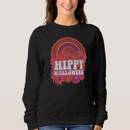 Hippie Halloween Regenboog Trui (Voorkant)