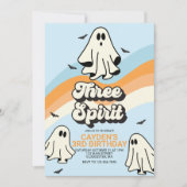 Hippie Halloween Retro Ghost Three Spirit Kaart (Voorkant)