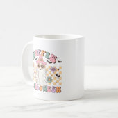 Hippie Halloween Retro Groovy Halloween Koffiemok (Voorkant links)