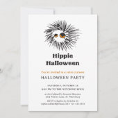 Hippie Halloween Retro Kostuum Feest Kaart (Voorkant)