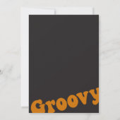 Hippie Halloween Retro Kostuum Feest Kaart (Achterkant)