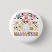 Hippie Halloween Ronde Button 3,2 Cm (Voorkant)