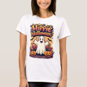 Hippie Halloween Schattigee Ghost T-shirt (Voorkant)