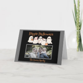 Hippie Halloween Schattigee hippie Ghosts foto opg Kaart