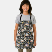 Hippie Halloween schedels en bloemen patroon Schort (Insitu)