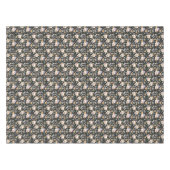 Hippie Halloween schedels en bloemen patroon Tafelkleed (Voorkant (Horizontaal))