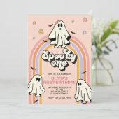 Hippie Halloween Spooky ONE Verjaardag Kaart (Staand voorkant)