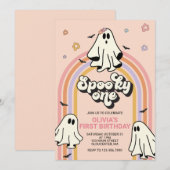 Hippie Halloween Spooky ONE Verjaardag Kaart (Voorkant / Achterkant)