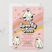 Hippie Halloween Spooky VIBES Uitnodiging voor ver (Voorkant)