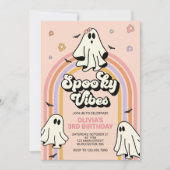 Hippie Halloween Spooky Vibes Verjaardag Kaart (Voorkant)