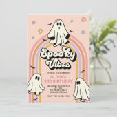 Hippie Halloween Spooky Vibes Verjaardag Kaart (Staand voorkant)