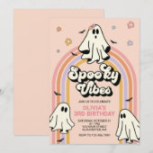 Hippie Halloween Spooky Vibes Verjaardag Kaart (Voorkant / Achterkant)