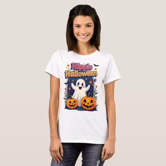 Hippie Halloween T-shirt (Voorkant volledig)