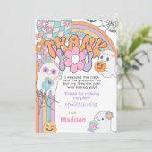 Hippie Halloween Thank You Card Kaart (Staand voorkant)