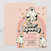 Hippie Halloween Twee enge Verjaardag Kaart (Voorkant / Achterkant)