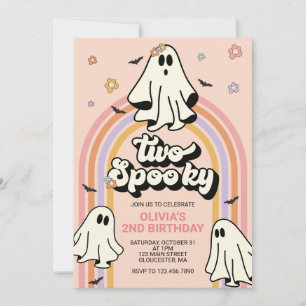Hippie Halloween Twee enge Verjaardag Kaart