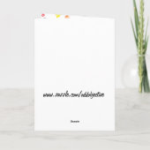 Hippie Happy Birthday Kaart in het zwart (Achterkant)