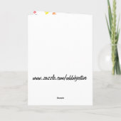 Hippie Happy Birthday Kaart Paarse (Achterkant)