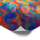 Hippie Happy Great Pyrenees Dog Art Portret Poster (Hoek)