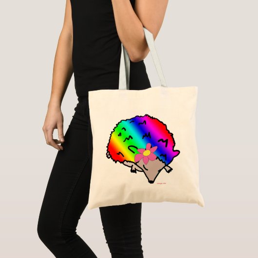 Hippie Hedégel Rainbow Canvas Shopper Bag Tote Bag (Voorkant (product))