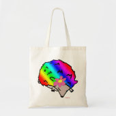 Hippie Hedégel Rainbow Canvas Shopper Bag Tote Bag (Voorkant)