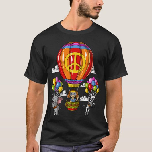 Hippie Heet Lucht Ballon T-shirt (Voorkant)
