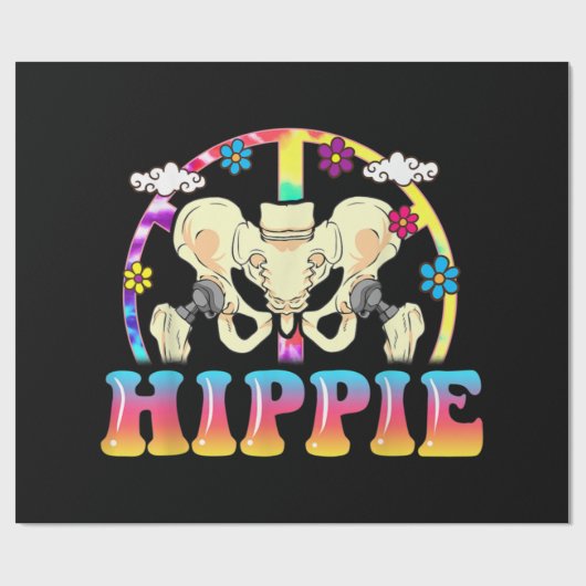 Hippie Hip Replacement Joint Surgery Funny Cadeaupapier (Vlak)