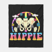 Hippie Hip Replacement Joint Surgery Funny Fleece Deken (Voorkant)
